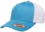 Yupoong YP Classics Retro Trucker Cap, Turquoise/White, OSFA