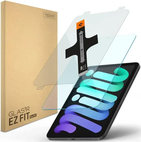 iPad mini (6th Gen) Tempered Screen Protector | Spigen [Glas.TR EZ FIT Refills]