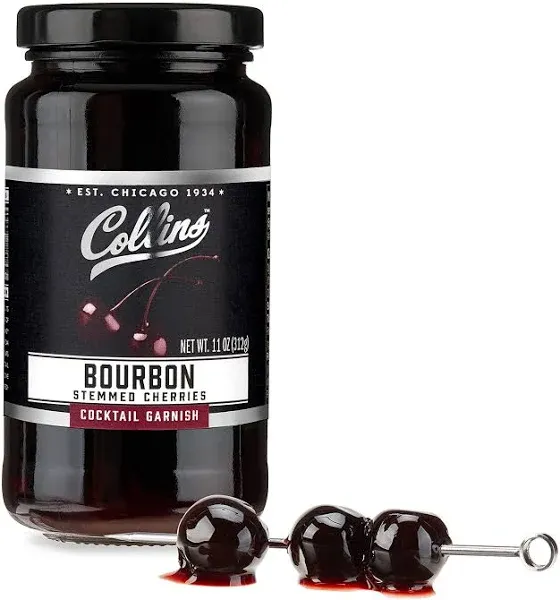 Collins Bourbon Cherries - 11 oz