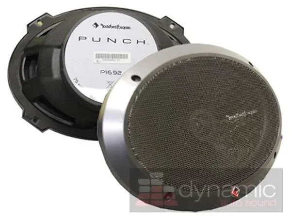 Rockford Fosgate Punch Series: P1692 6&#034;x9&#034; 2-Way Full Range Speakers 150W