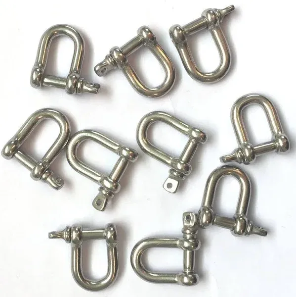 JingYi Stainless Steel Mini D Shaped Bow Shackle