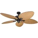 Honeywell Palm Valley 52" Bronze Tropical Ceiling Fan with Palm Leaf Blades