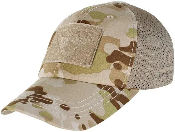 Condor Tactical Adjustable Mesh Baseball Cap Mens Combat Airsoft Multicam Arid