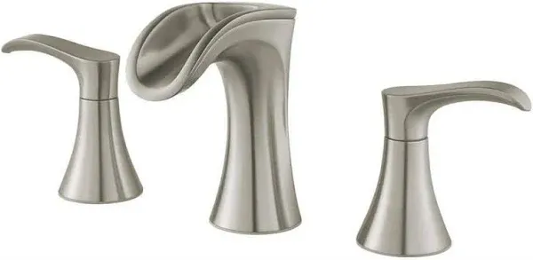 Pfister LF-049-BRKK Brea 8&#034; 2-Handle Waterfall Bathroom Faucet Brushed Nickel