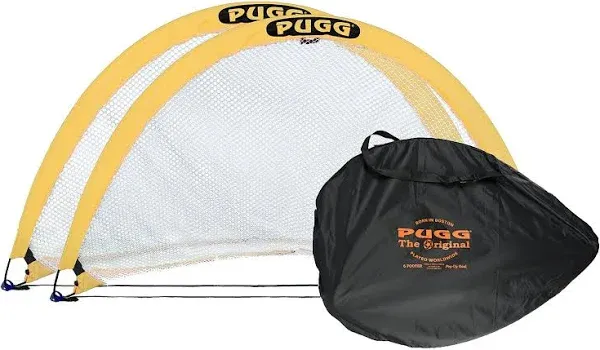 PUGG 6 Foot Portable Soccer &amp; Football Goal Boxed Set Two Goals &amp; Bag