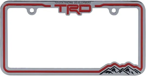 CHROMA 042612 Racing Development TRD Metal License Plate Frame compatable with Toyota