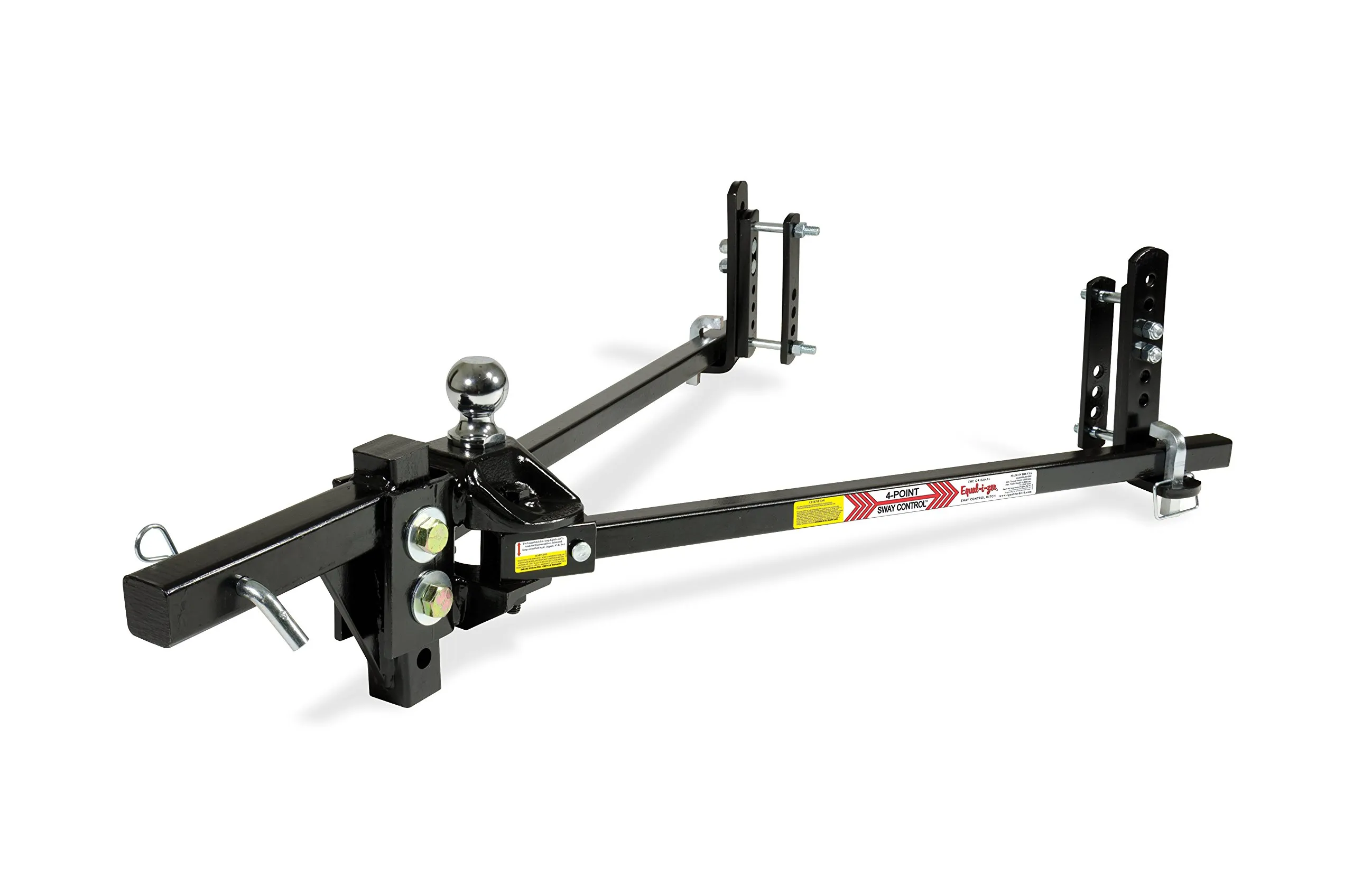 Equal-i-zer 4-point Sway Control Hitch, 90-00-1600, 16,000 Lbs Trailer Weight Rating, 1,600 Lbs Tongue Weight Rating, Weight Distribution Kit Includes Standard Hitch Shank, Ball NOT Included