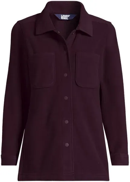 Lands' End Women's Anyweather Fleece Shirt Jacket