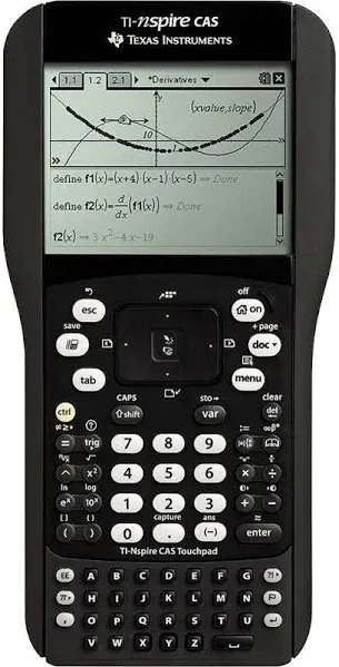 Texas Instruments Calculator TI-nspire with Touchpad &amp; Cover Graphing etc Tested