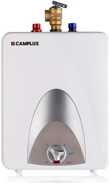 CAMPLUX ME25 Mini Tank Electric Water Heater 2.5-Gallon with Cord Plug,1.5Kw at 