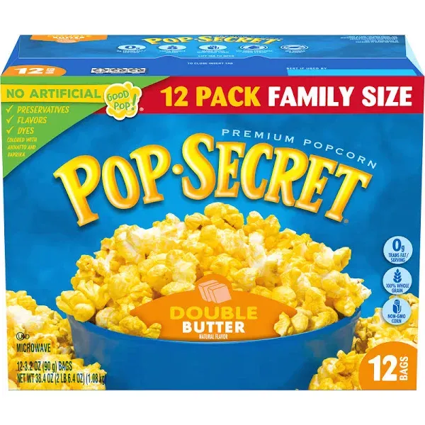 Pop Secret Double Butter Microwave Popcorn