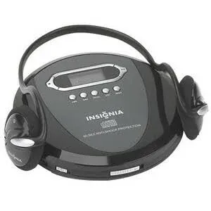 Insignia Portable Cd Player NS-P4112  Anti-Skip Protection Headphones Tested BxA