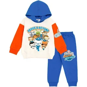 Octonauts Captain Barnacles Dashi Dr. Shellington Toddler Boys Fleece Pullover Hoodie and Jogger Pants Outfit Set Toddler to Little Kid