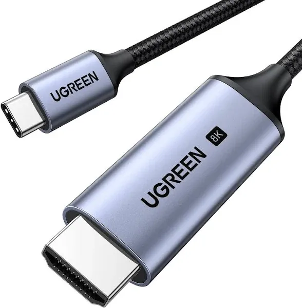 UGREEN USB C to HDMI Cable 2M 4K@240Hz HDMI 2.1 Cable Thunderbolt 3/4 Compatible