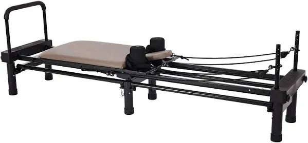 AeroPilates Reformer - Pilates Reformer Workout Machine for Home Gym - Cardio Fitness Rebounder- Up to 300 lbs Weight Capacity