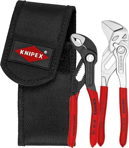 Knipex 00 20 72 V01 2 Piece Set Mini Pliers in Belt Pouch