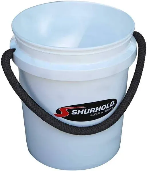 Shurhold 5 Gallon White Rope Handle Bucket