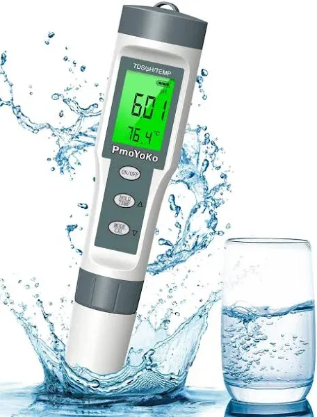 3 In 1 Digital PH Water Testet Pool Hot Tub Meter with ATC TDS High Accuracy