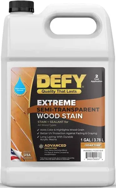 DEFY Extreme Semi-Transparent Exterior Wood Stain