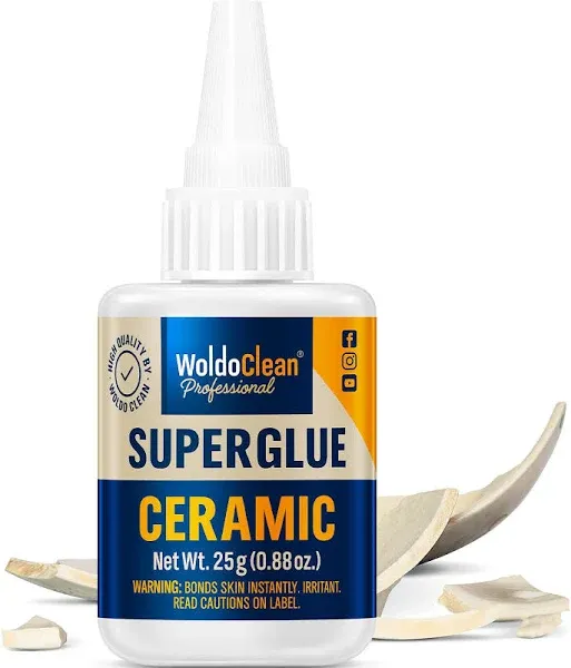 WoldoClean Super Glue for Ceramic and Porcelain