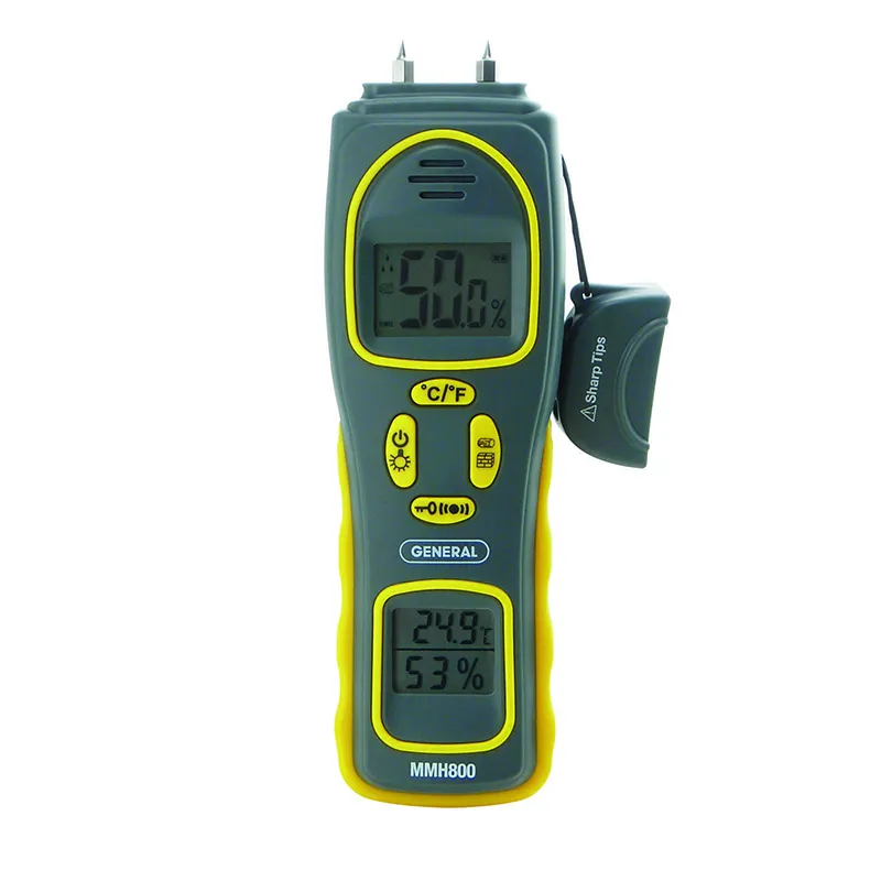 General Tools 4-in-1 Pin/Pinless Combo Moisture Meter #MMH800 - Pin/Pi