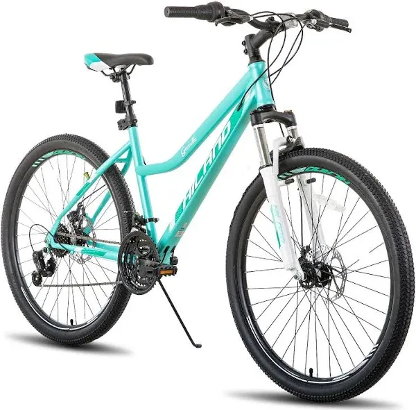 HH HILAND 26 Inch Womens Mountain Bike, with Step-Through Frame, 21 Speeds, Suspension Fork MTB, Bicycle for Women Men Adult