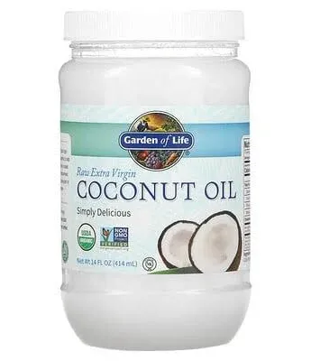 Garden of Life Organic Extra Virgin Coconut Oil - Unrefined Cold Pressed Plant B