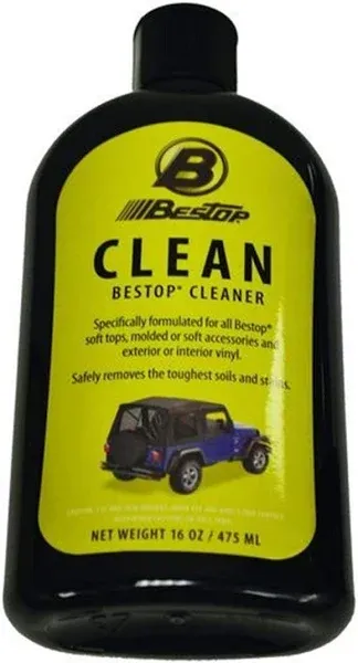 Bestop 1121100 Vinyl Fabric Cleaner, 16 oz single bottle - boxed