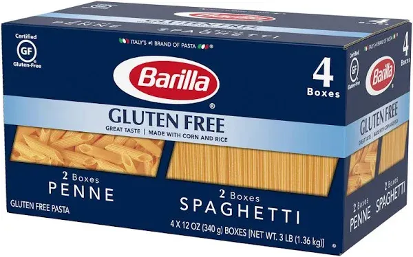 Barilla Gluten Free Penne and Spaghetti Pasta