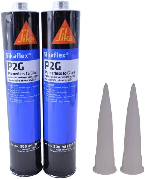 Auto Glass Sealant Windshield Urethane Glue Sikaflex P2G Primerless Adhesive x 10