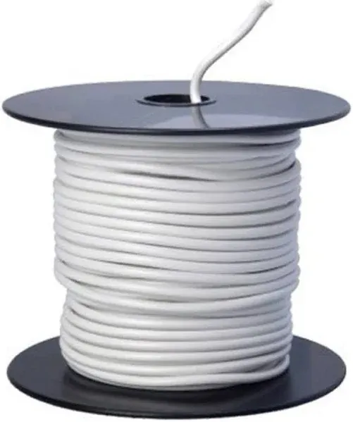 Southwire 100 Ft White 14AWG THHN Stranded Copper Insulated Wire 55669023