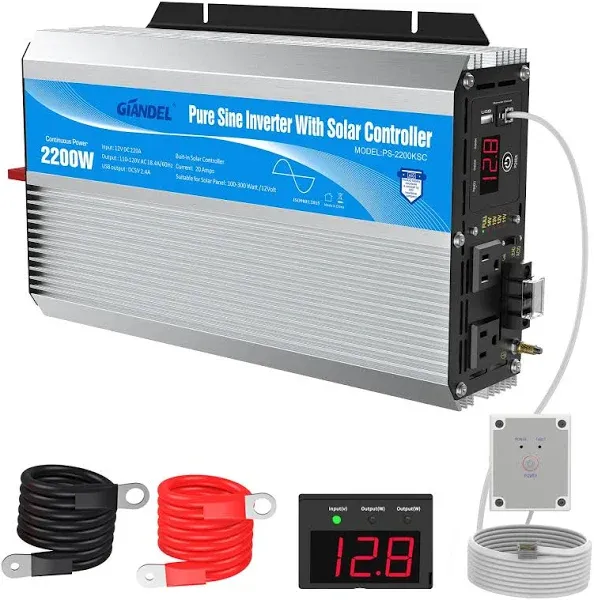 GIANDEL Pure Sine Wave Power Inverter 2200Watt