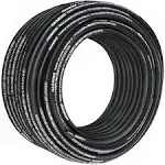 VEVOR Hydraulic Hose 328 Feet Rubber Hydraulic Hoses with 2 High-Tensile Steel Wire Braid, Inner Diameter 3/8 Inch, 5000 PSI Max, Bulk Hydraulic Hose -40 °F to 250 °F, Hydraulic Oil Flexible Hose