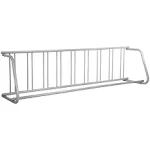 111 in. L 9 Holders Floor Bike Rack All-Steel Grid Bike Rack Single-Side Storage Stand for 9-Bike Garage Street Yard