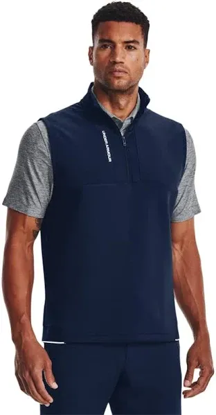 Under Armour Storm Daytona Golf Vest NWT Men’s Medium Black &amp; Gray UA loose fit