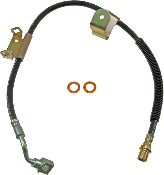 2002 Chevrolet Silverado 2500 HD Front, Driver Side First Stop Series Brake Line, Metal and Rubber H620051 by Dorman®