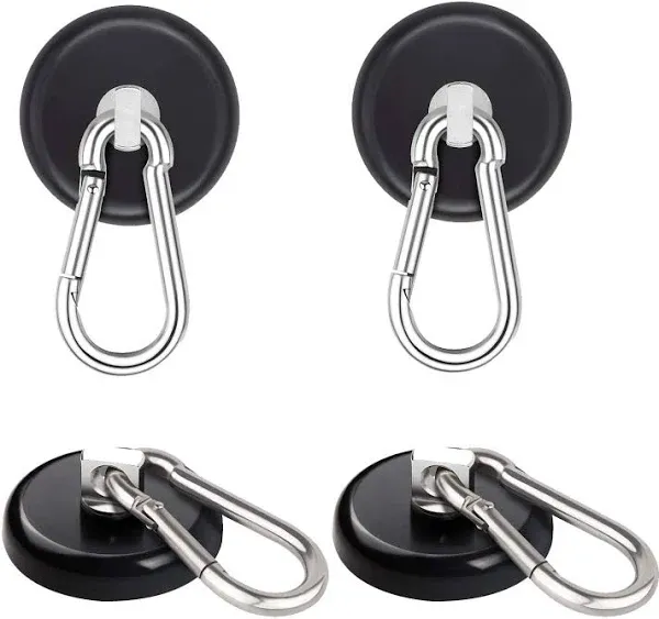 Magnetic Hooks 140LBS Heavy Duty Neodymium Magnet with Carabiner Hook for Han...