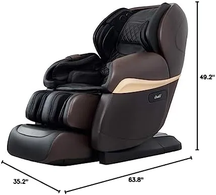 Osaki Pro OS-4D Paragon | Dark Brown | Massage Chair | Multi-Angle L-Track 4D Massage | Zero Gravity | Space Saving | Heating Foot Roller | Voice Recognition | High Intensity Fullbody Airbag