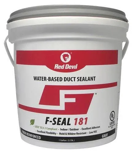 Red Devil F-Seal 181 Fiber Reinforced Water Based Duct Sealant