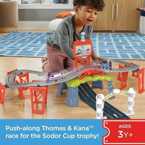 Thomas &amp; Friends Race for The Sodor Cup  Thomas and Kana Push-Along Train and...