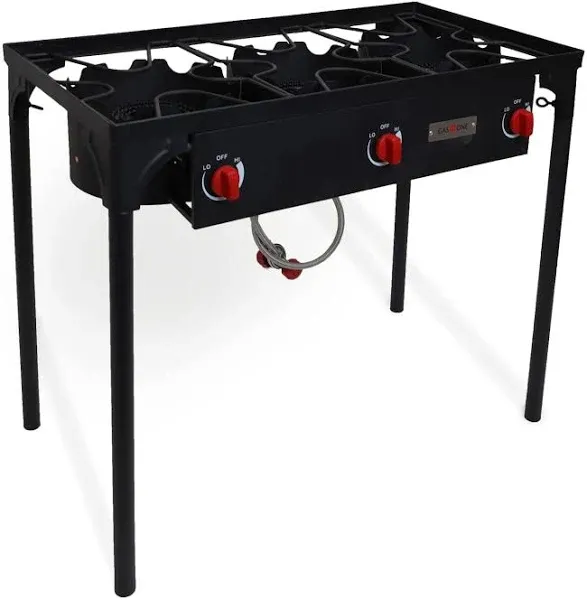 Gas One Outdoor Triple High Pressure Burner with Stand Stove