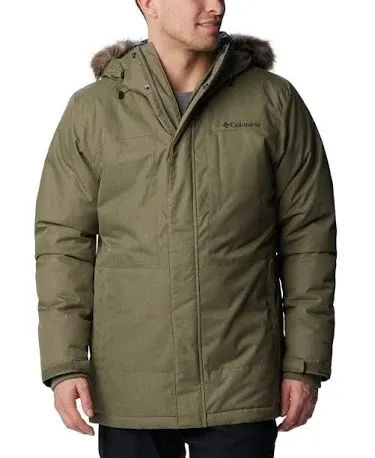 New COLUMBIA Leif Trail PARKA Men Heavy Weight Winter Jacket Green 2XL Omni-Heat