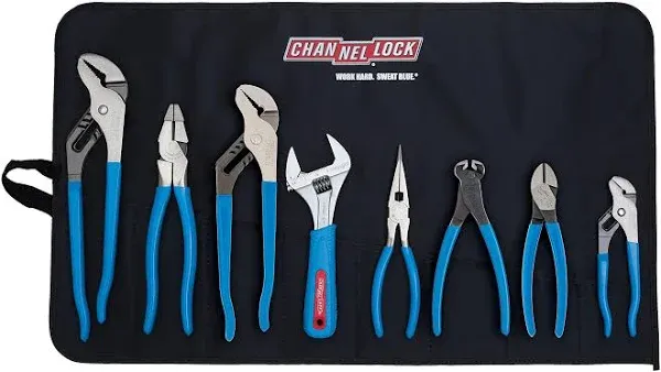 Channellock Tool Roll-8 8pc Professional Tool Set