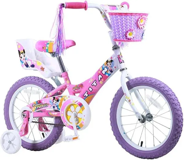 Titan Girls' Flower Princess BMX Bike