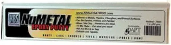 KBS Coatings 70002 Tan NuMetal Epoxy Putty, 1 Pound