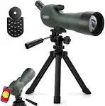 Emarth 20-60x60AE Waterproof Angled Spotting Scope with Tripod