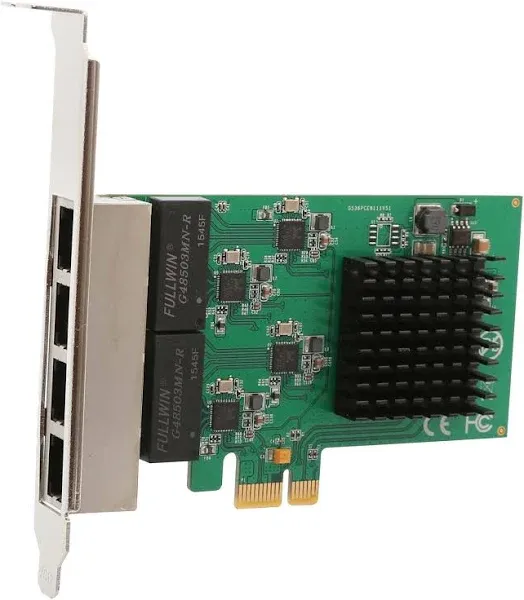 SI-PEX24042, 1Gbps, 4xRJ45, PCIe Network Adapter