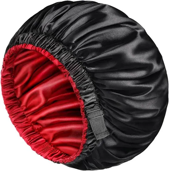 Satin Bonnet for Men and Women Reversible Double Layer Sleeping Bonnet for Ha...