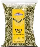 Rani Moong Split (Split Mung Beans with Skin) Indian Lentils, 64oz (4lbs) 1.81kg ~ All Natural | Gluten Friendly | Non-GMO | Vegan