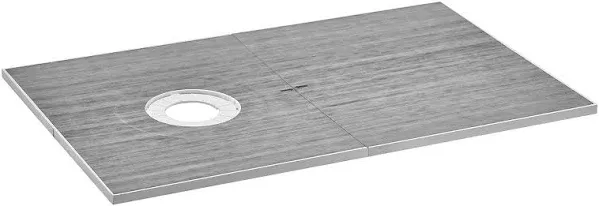 VEVOR Waterproofing Shower Curb Tray Kit 60&#034;x38&#034; w/ Central Drain Thickened